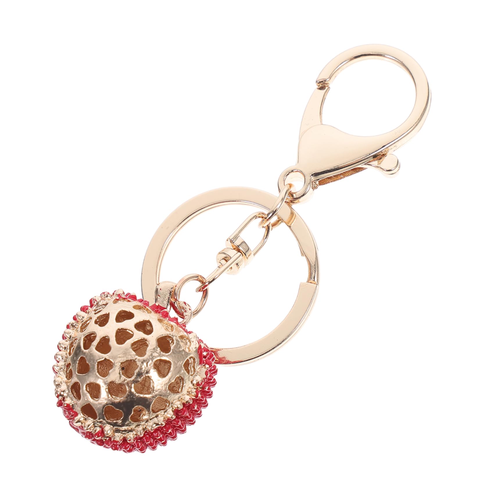 ライチキーホルダー かわいい穴パンチ フルダイヤモンド イヤリング 通常のメイソンジャー 女性のため..