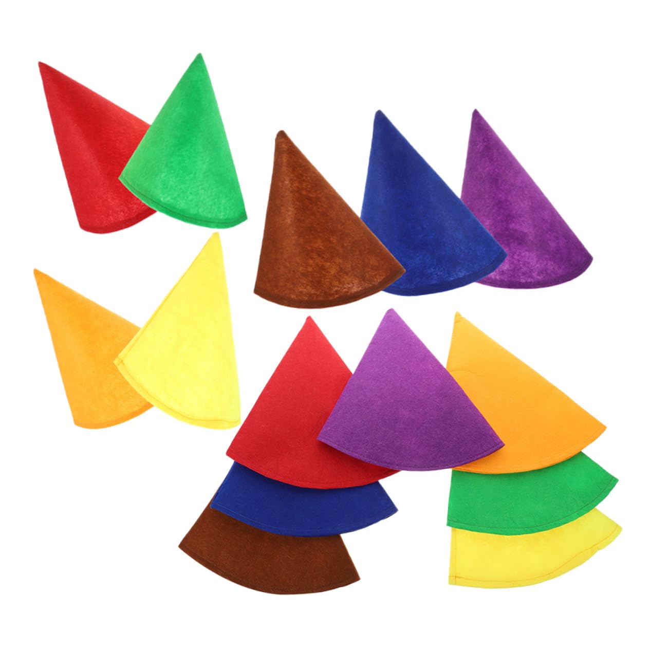 14個 クリスマス ノーム 帽子 DIY ミニ パーティー 帽子 フェルト 布(3)