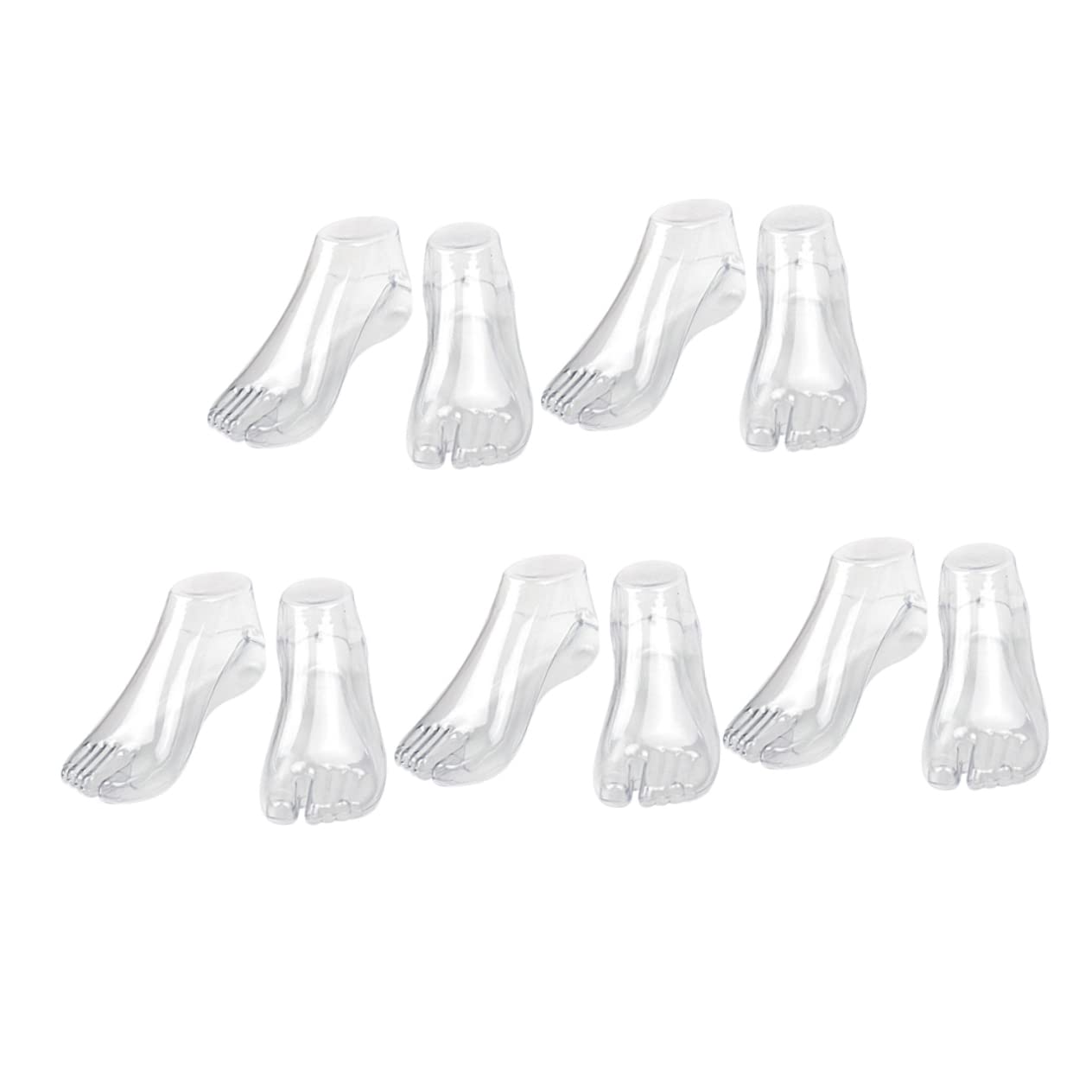 5組の子供用靴ディスプレイスタンド 男の子と女の子用靴下フィラー ブーティスタンド 靴下マネキン 男の子と女の子の足