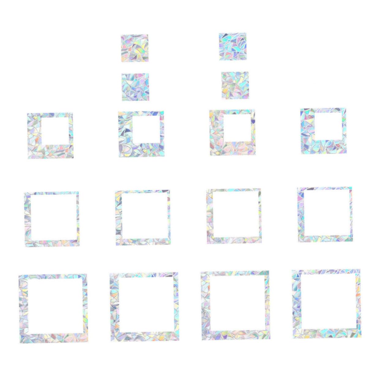 静電ガラス用クリエイティブ ステッカー 窓飾り 光の屈折効果で室内を彩る 簡単貼り付け 剥がし可能 静電気で跡残らずドア窓対応