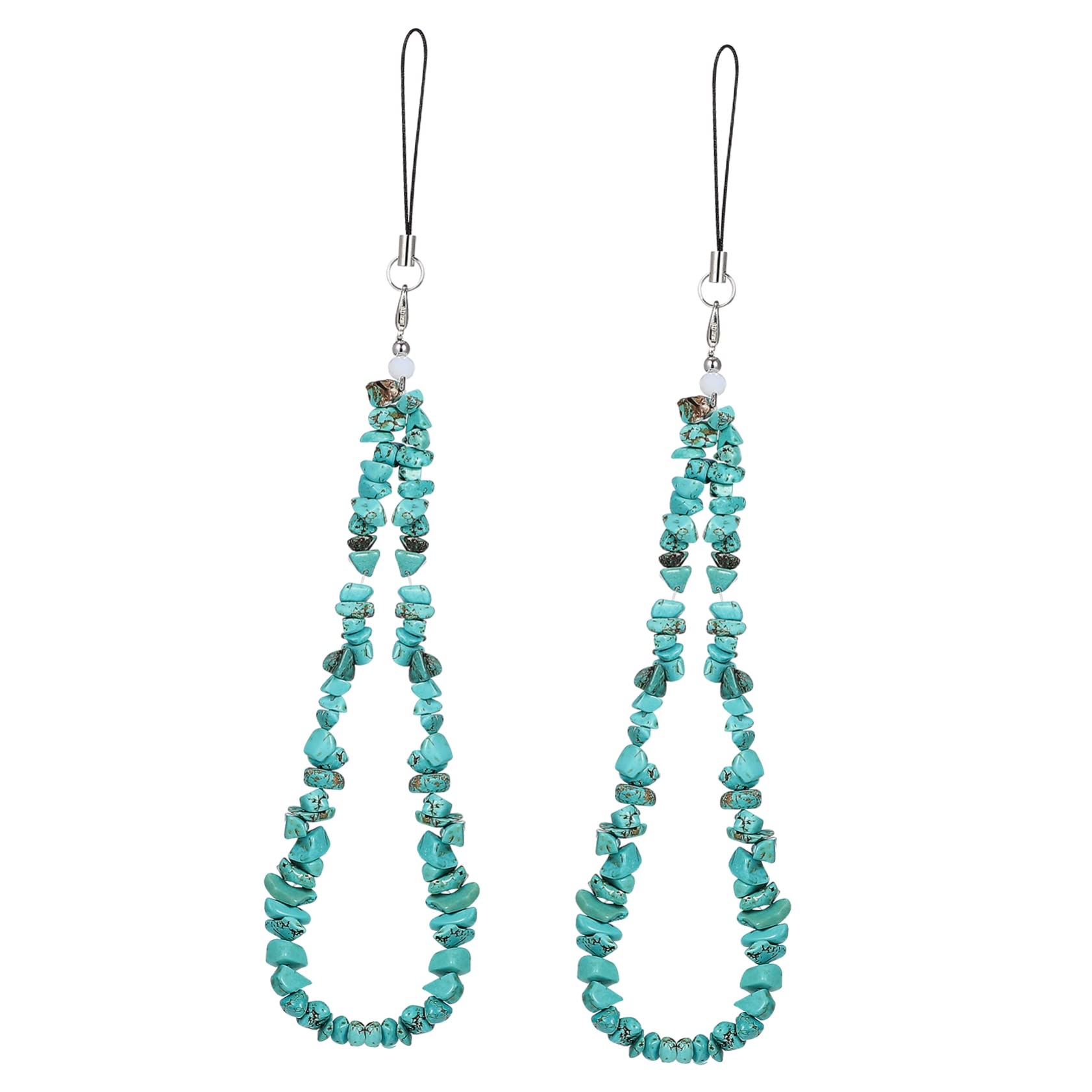 2個クリスタルストーン リストストラップ モバイル電話用 紛失防止 ストラップ チャーム 鍵やバッグに..