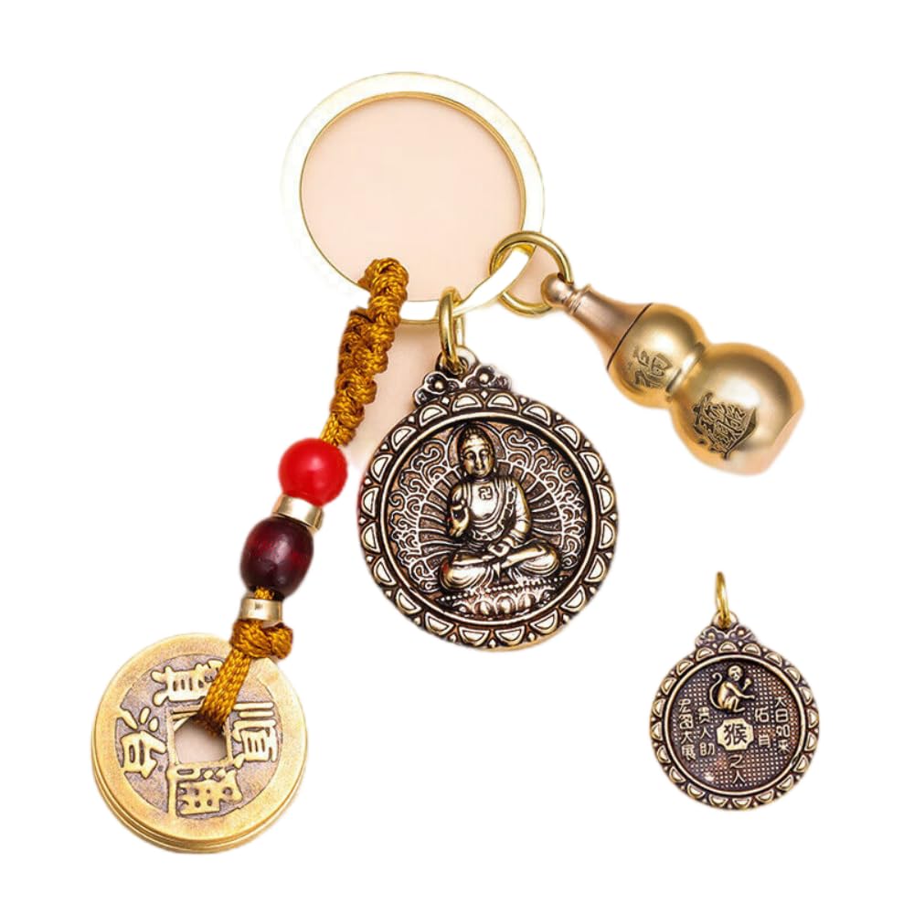 十二支出生仏 普賢文殊菩薩 ペンダント 守護神 虚空 チベット マハーシュタマプラプタ 不動鍵/3189