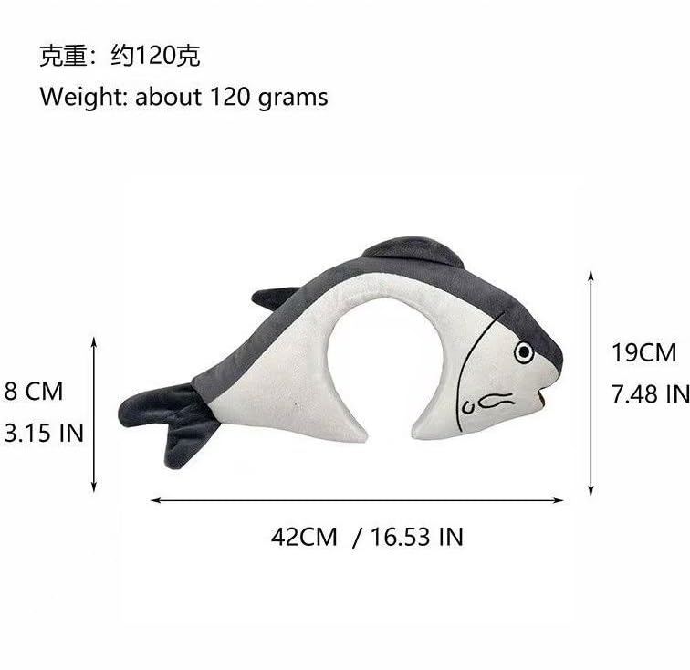 かわいい有名人の面白い塩漬け魚、同じ大きな漫画のヘッドバンド、写真を撮るための洗顔ヘッドバンド