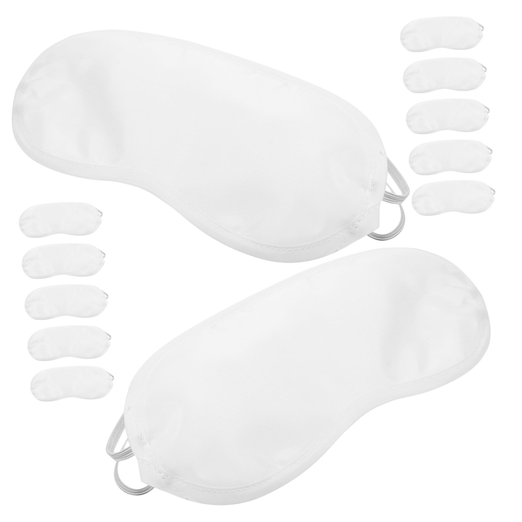 12個使い捨てアイマスク 軽量 ブリーザブル 旅行用 睡眠安眠アイカバー 光遮断機能付き クリエイティブ..