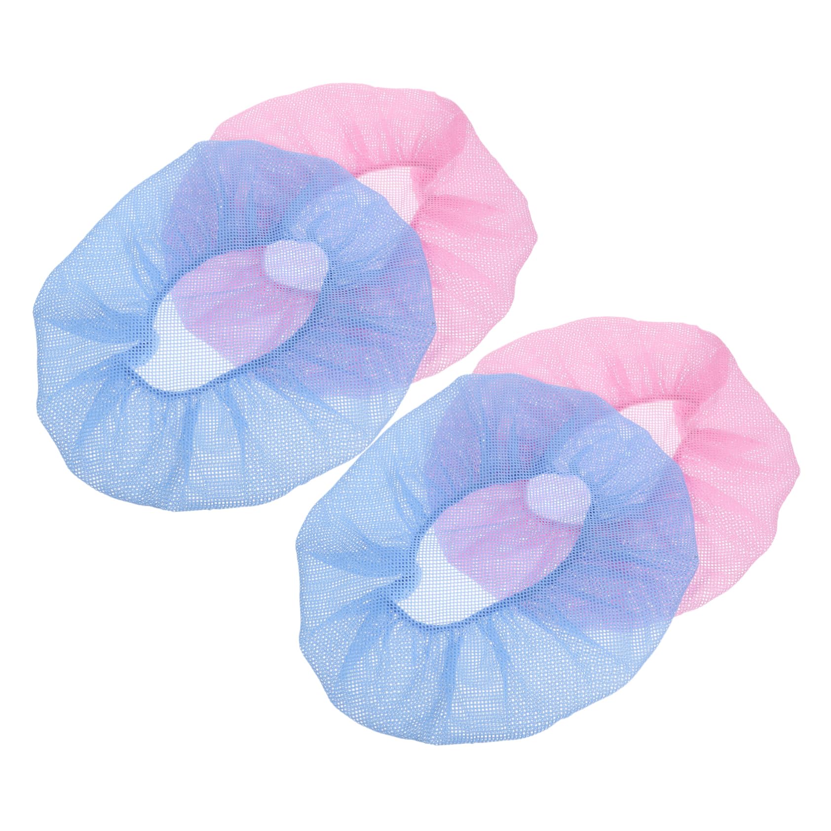 4個網状シェフ帽 軽量 通気性 食品サービス用 男女兼用作業帽 キッ