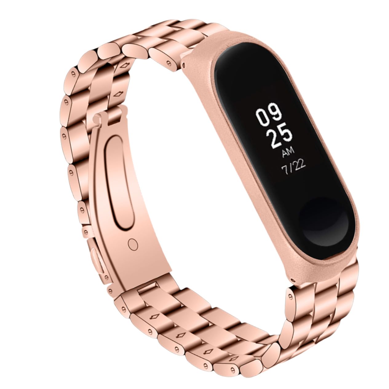 時計スト 時計交換用スト 私の 交換バンド リストレット スマートウォッチ リロイ・インテリジェンテ フレーム付きバンド Golden(3)