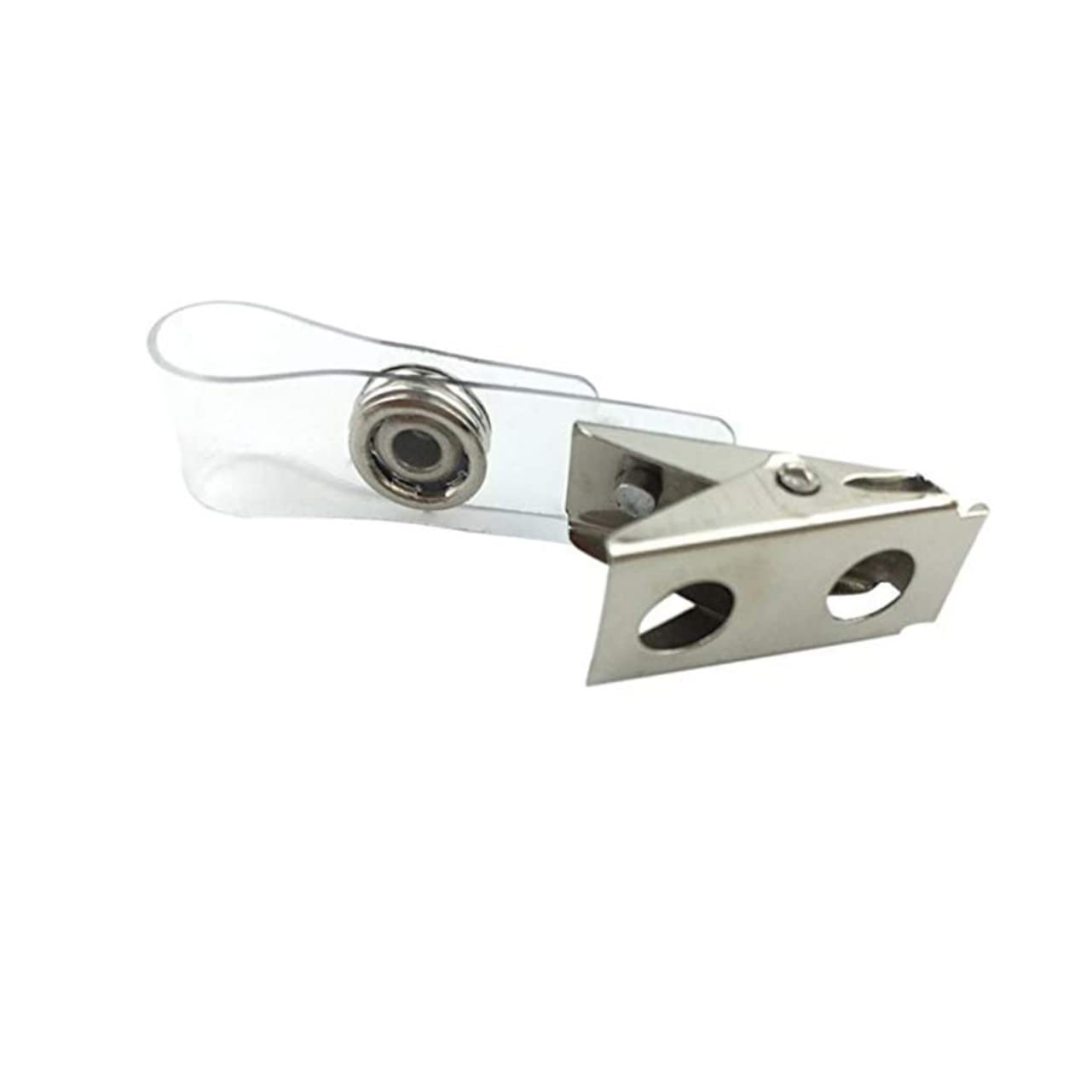 150個 バッジリール クリアidバッジホルダー スト クリップ付きカードホルダー ピン ボードフィンクリ..