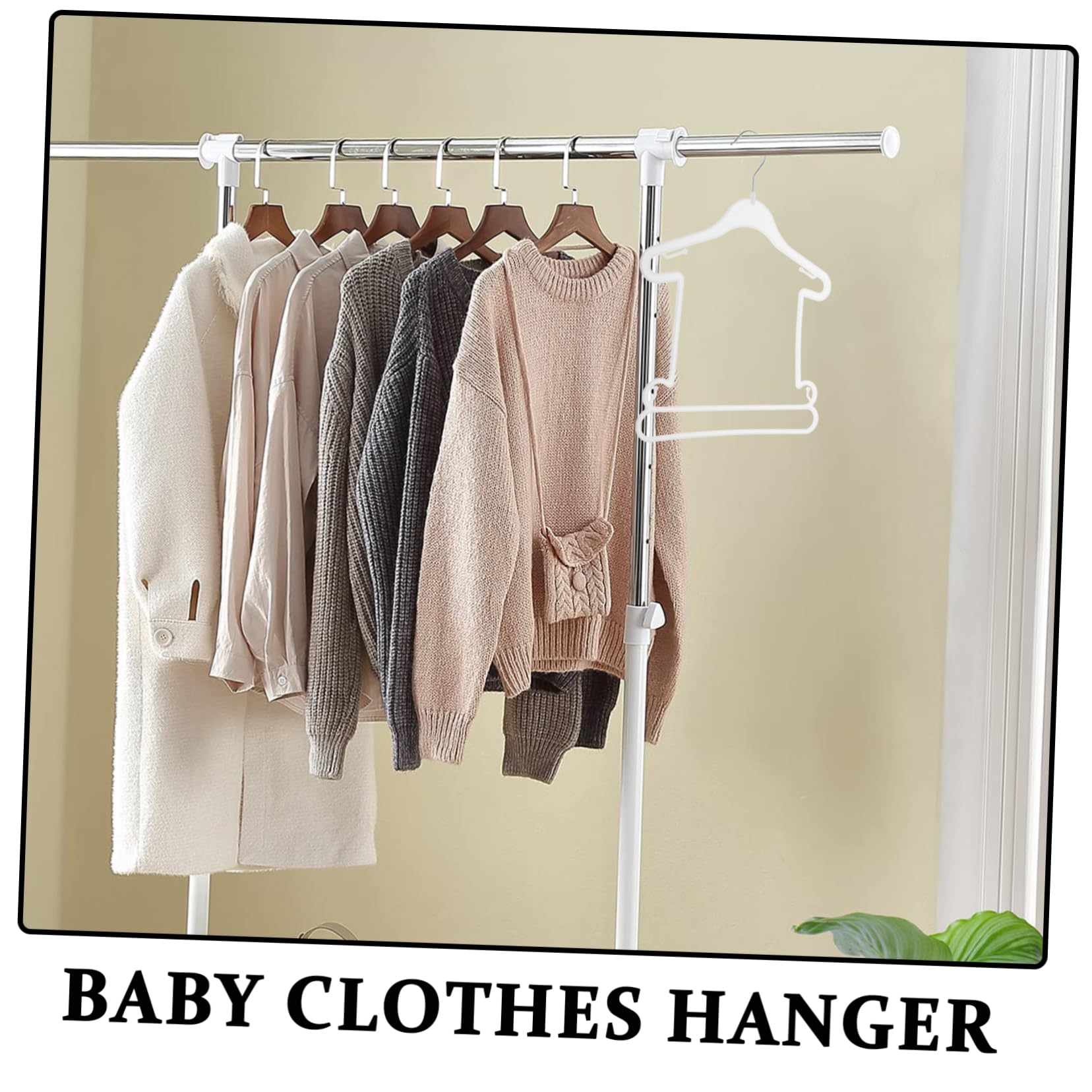 20個 子供ハンガー ベビー服ハンガー ベビー用品ハンガー クロー 用ベビーハンガー キッズハンガー 子供用ハンガー 幼児ハンガー 水着ハンガー プラスチック 白い