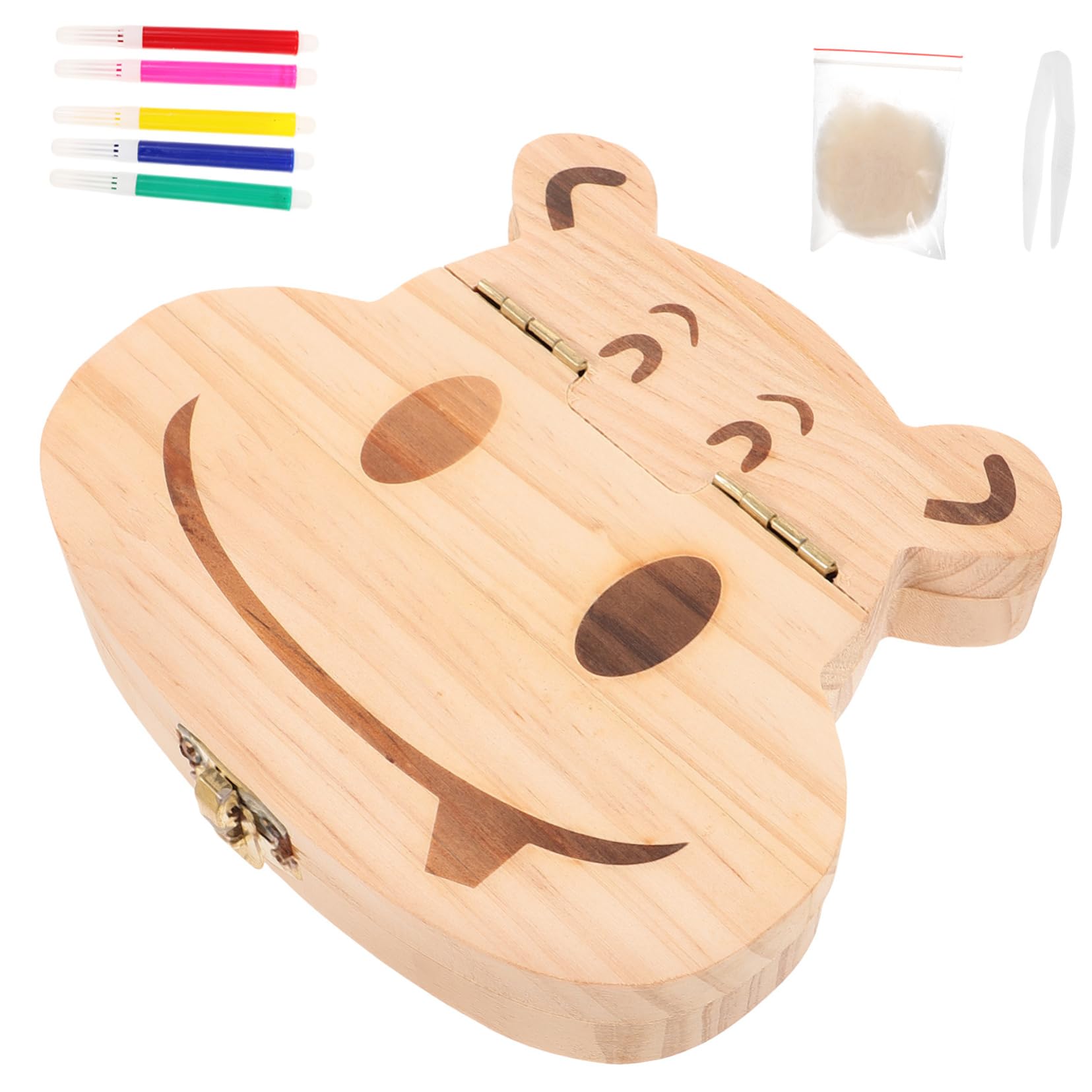 箱 ワイプ 歯磨き粉 おもちゃ キット バッグ ドルダー 交換パッド 変化 リフィル 歯ブラシ ペン もの フィクサー 幼児の歯の容器 の最初の歯のケース 木