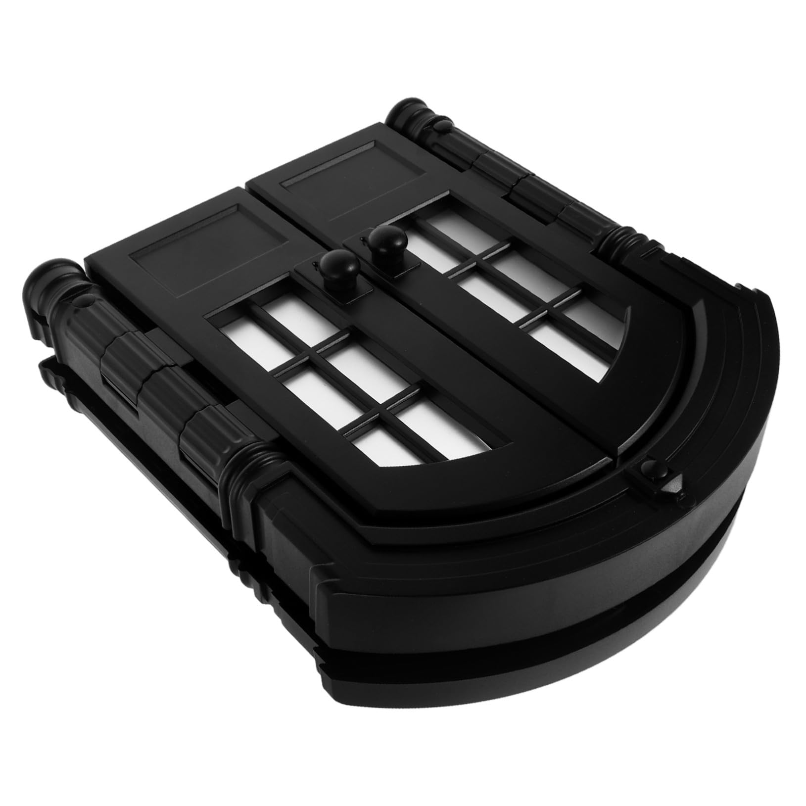 室内用ペットドア 猫 小型犬対応 ダブル開閉式 ペットゲート ブラック 設計 簡単設置 玄関や室内ドアに..