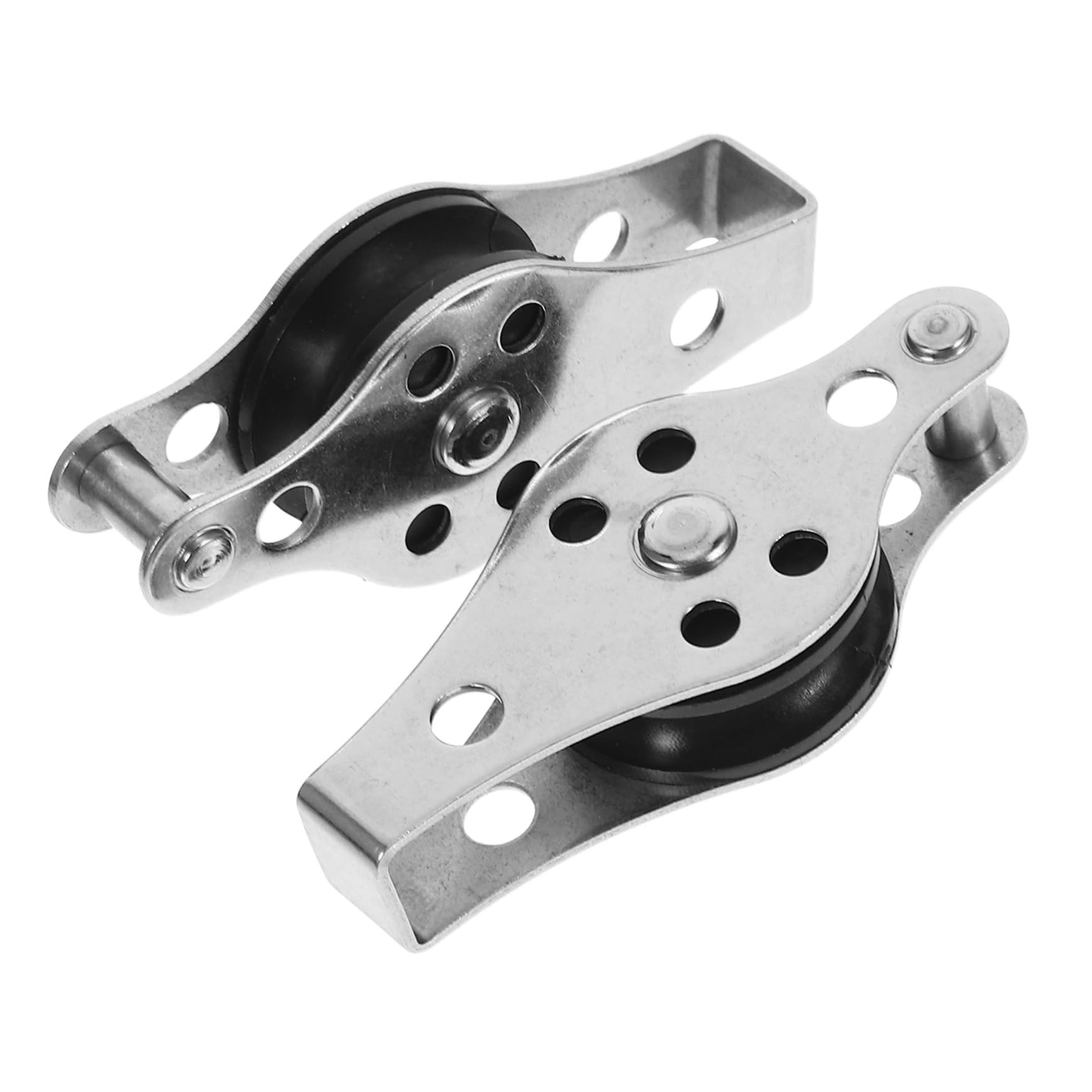 ステンレス製マリンプーリー カヤック ヨット ウィンドサーフィンボート用 アクセサリー 丈夫な滑車 ロ..