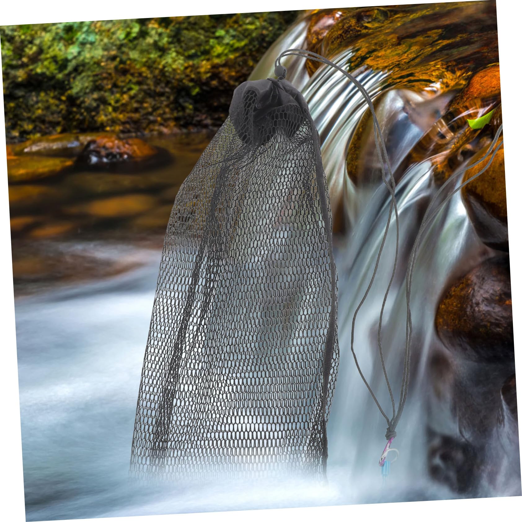 [] 1 セット 漁網 アンブレラミノーネット ロープフィッシングネット ミノー エビ ロブスター ダイビン..