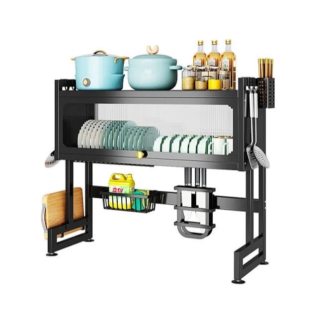 水切りラック 皿立て スリム ステンレス シンク 洗い物 大容量 乾燥錆びない 包丁まな板スタンド 多機..