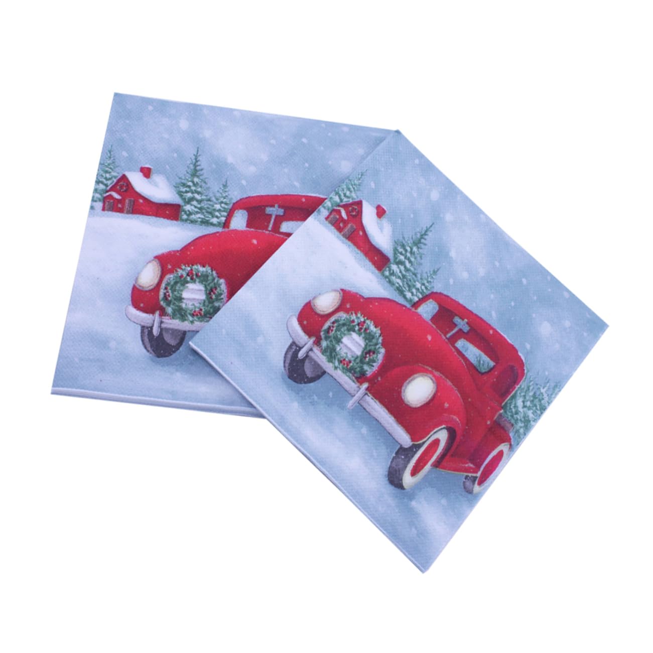 100個入りクリスマスパーティーナフキン 柄お洒落な紙ナプキン 高