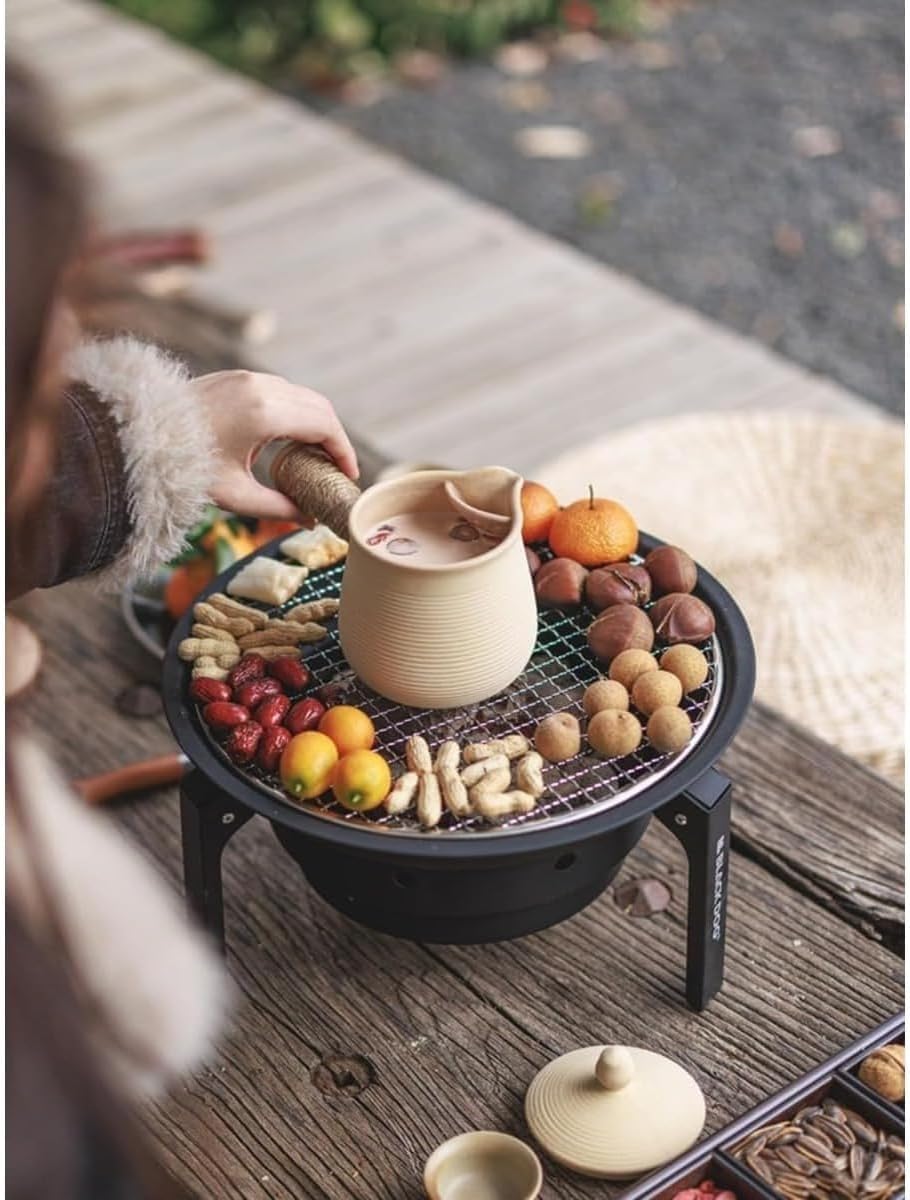 炭焼き バーベキュー コンロ 炭火コンロ 七輪 ステンレス製 炭火バーベキューグリル 卓上炭火グリル コ..