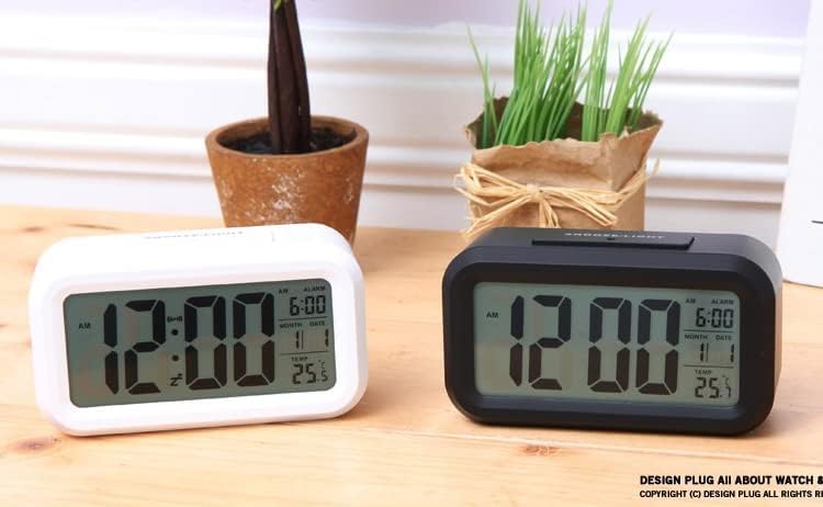 目覚まし時計 置き時計 子供 デジタル おしゃれ 光 男の子 かわいい 女の子 起きれる バックライト 温度計 アラーム カレンダー 大音量 大画面 自動点灯 めざまし時計 シンプル ホワイトデー プレゼント ギフト オシャレ 可愛い 白 小型 コンパクト 小学生 (ライトピンク)