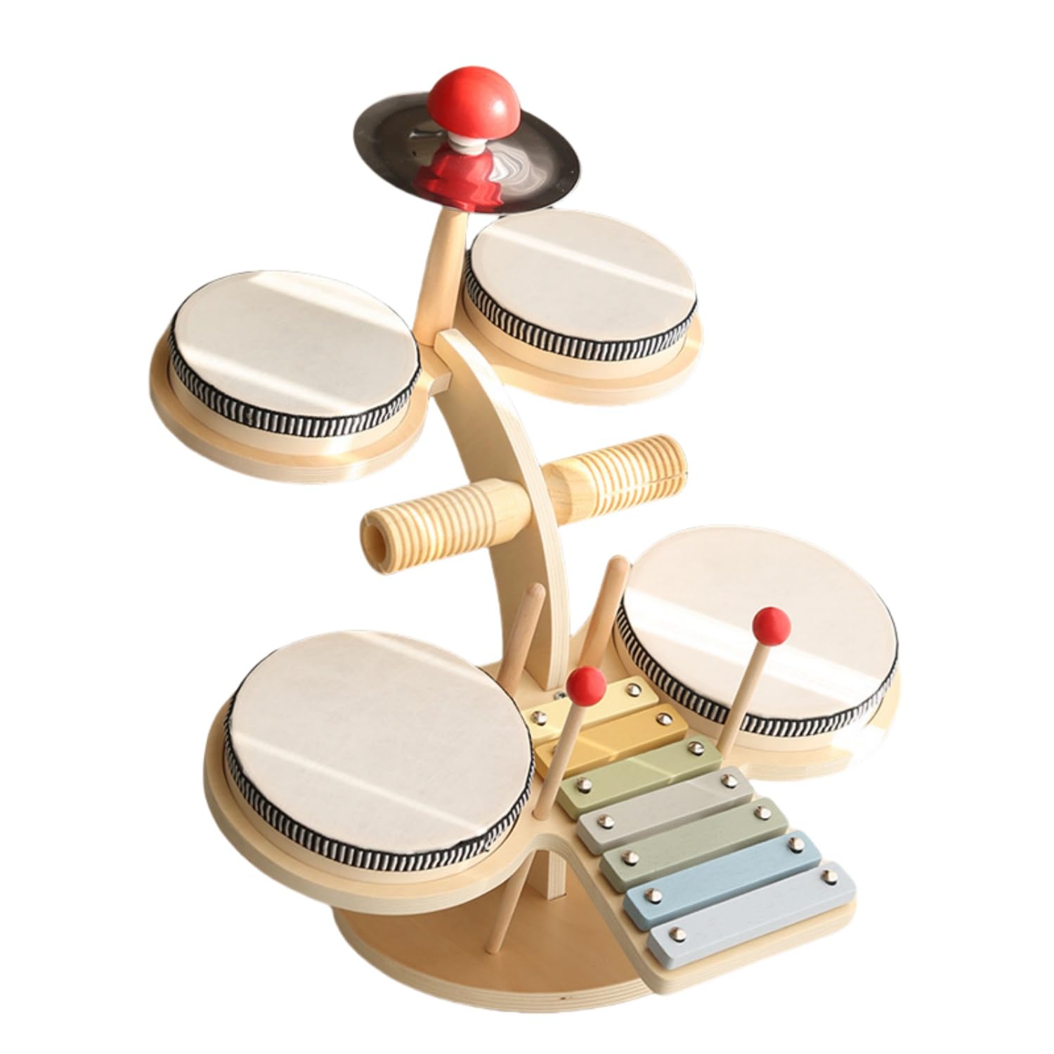 幼児用楽器 ドラムセット カラフルな楽器 多機能 赤ちゃん用おもちゃ 子供、赤ちゃん、幼児、男の子、女の子への誕生日プレゼント (2) [並行輸入品]