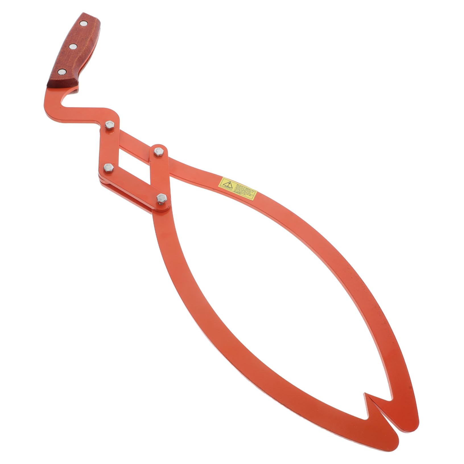 爪ロググラバー 滑り止めグリップ付き 丸太持ち上げツール 軽量携帯可能 アウトドアキャンプ用薪引き運..