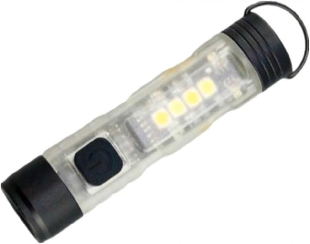 多機能キーチェーンライト、ミニ強力懐中電灯、マグネット式ポータブルキーライト、2個パック