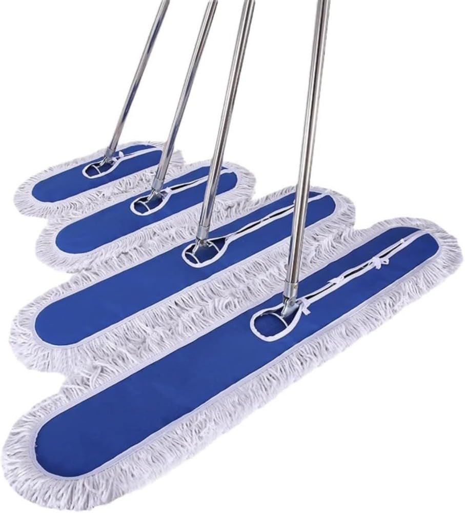 業務用モップ 45-110幅 フロアモツプ 水拭き 乾拭き 除塵モップ フローリング 幅広い 体育館モップ 交換用マイクロファイバー モップ 綿系 フロアモップ フローリング 回転モップ フロアワイパー 床掃除 フラットモップ 乾湿両用可 360度回転 床拭き 掃除道具腰曲げず(3)