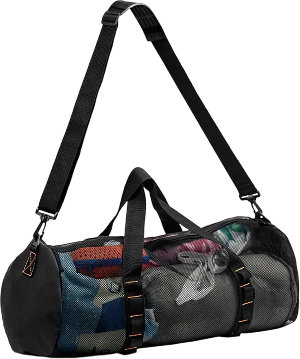 ダイビングバッグ、スキューバダイビング荷物バッグ、大容量ネットポケット、メッシュ表面スポーツ [並..