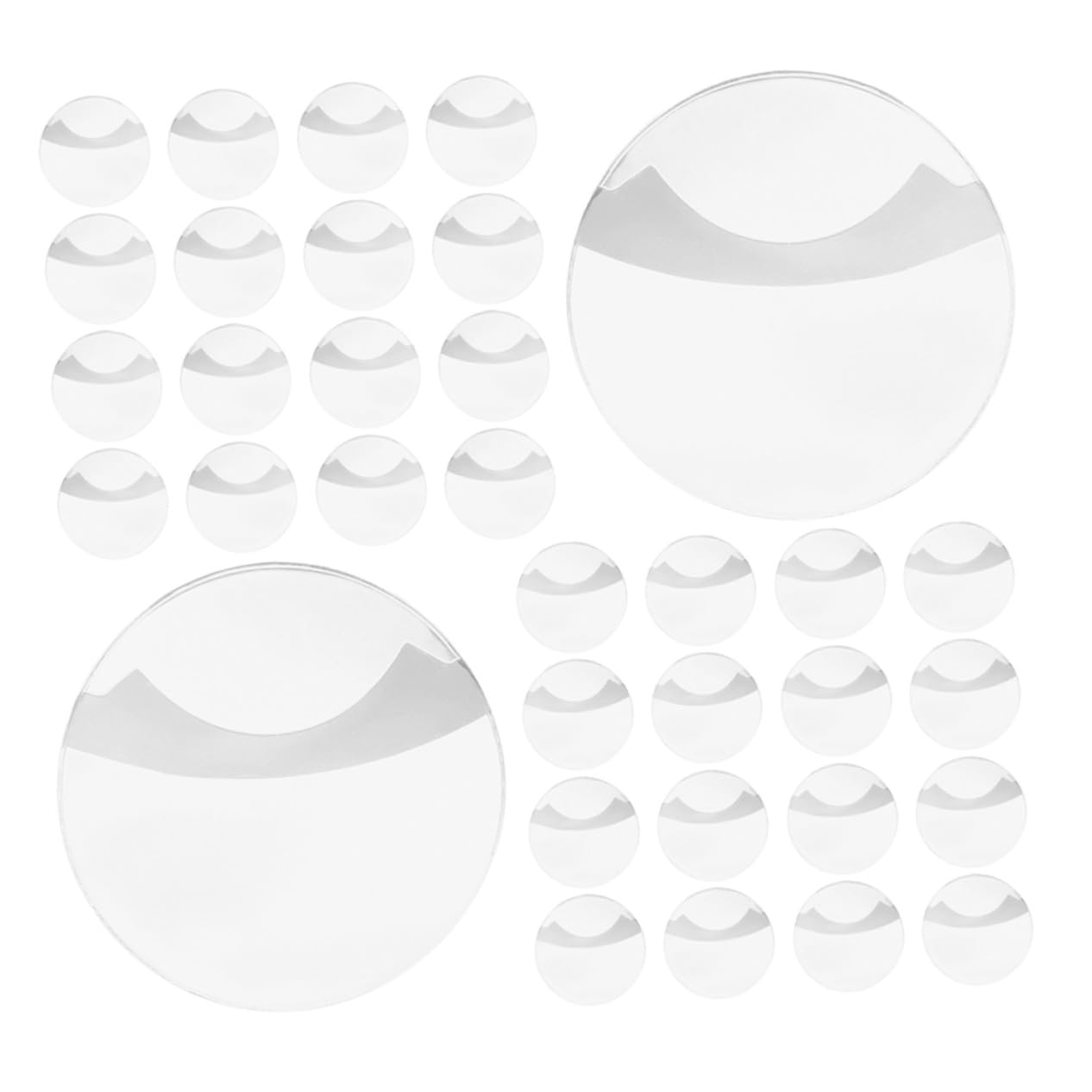 100 入り 缶バッジカバー 丸型 透明 製 保護スリーブ 傷防止 落下防止 バッジケース アニメ用 ...