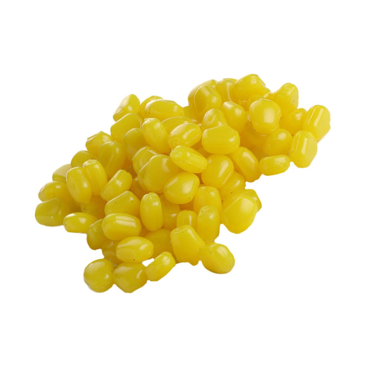 200個 リアルな模造トウモロコシ餌 釣り用プラスチック製トウモロコシ粒 淡水釣り餌 バス パンフィッシ..