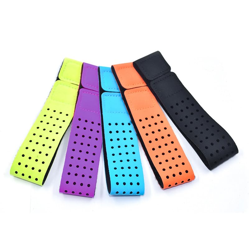 ランニング心拍数モニターのアームバンド 5個 調節可能なアームバンド 心拍計アームベルト 交換用アー..