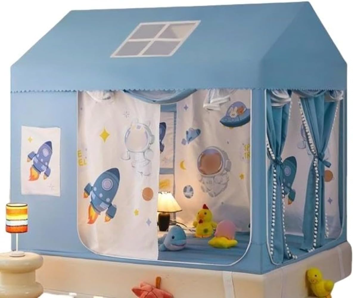 通気性、防虫、防塵、天蓋付き、組み立て簡単、正方形、広々とした、かわいい、寝室、ドアカーテン、子..