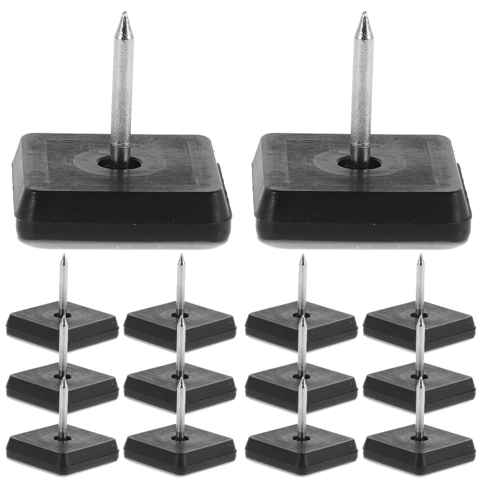 20個 家具スリ パッド カーペット用の四角い家具スライダー 椅子の底床プロテクター 椅子のスライダー..