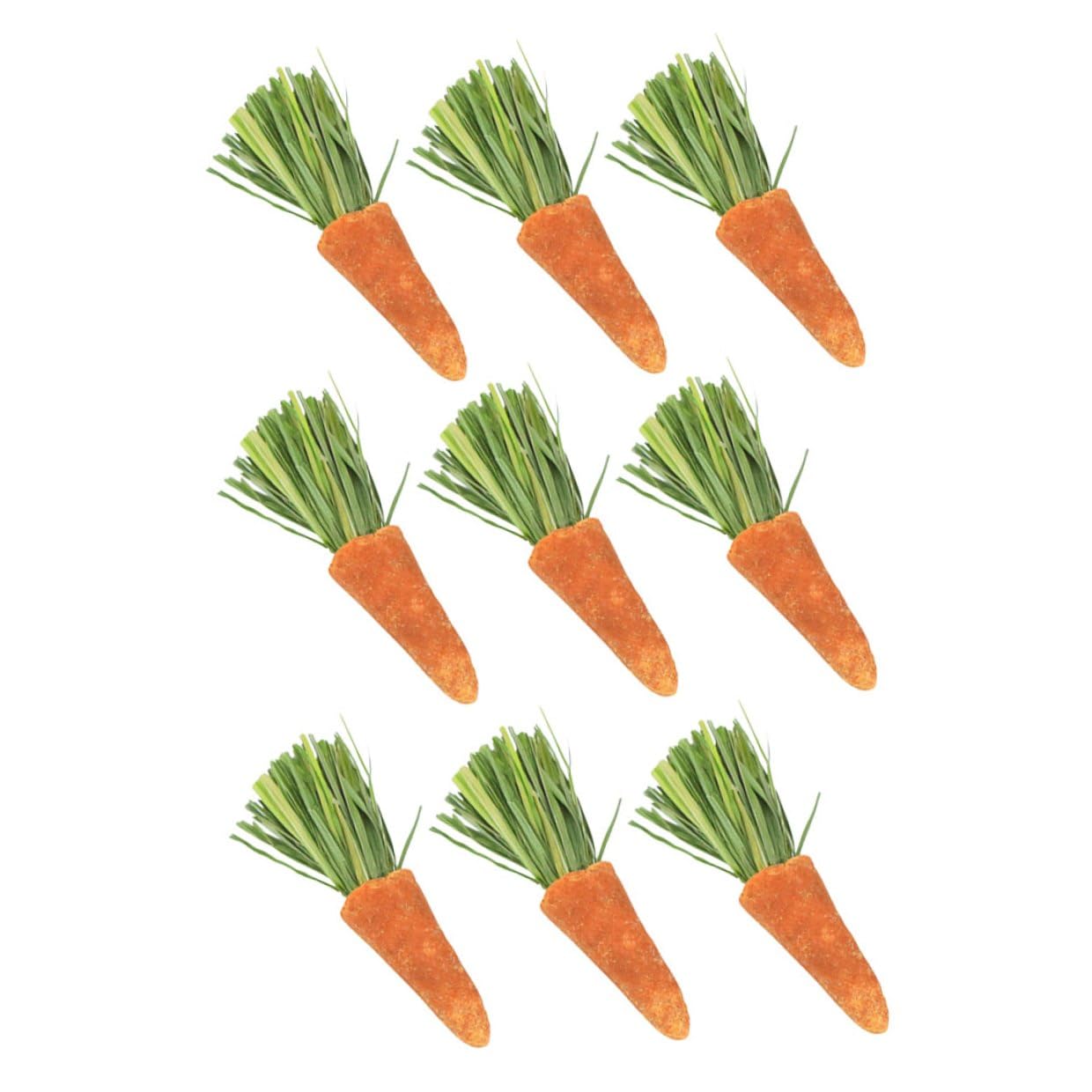 9個 ウサギ用噛むおもちゃ 胡萝卜磨牙棒 小動物の歯ぎしり防止 歯の健康維持 ハムスターにも適用 ケー..