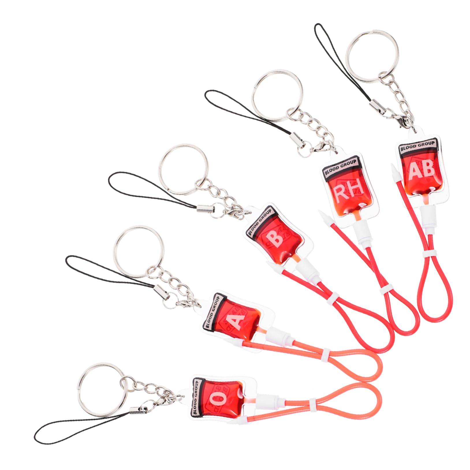5個血液型キーホルダー点 ハロウィンパーティーバッグチャーム メ