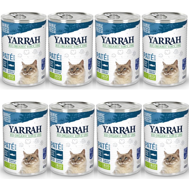 ヤラー (YARRAH) オーガニック キャットディナーフィッシュ缶 400g×8個 オーガニック認証