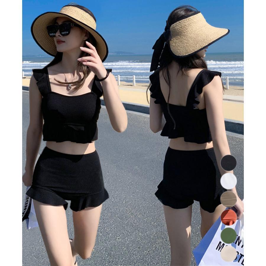 水着 レディース 体型カバー 可愛い フリル 小胸 水着 韓国 水着 タンキニ 水着 タンキニ 大人 上下セット 可愛い水着 温泉 プール 小胸 海水浴 お洒落 温泉 可愛い プール ビキニ プール ビーチ