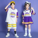 チアリーダー 夏 キッズダンス衣装 ヒップホップ HIPHOP トップス パンツ 子供服 韓国 ステージ衣装 キッズ ジャズダンス ダンスウェア 練習着 体操服