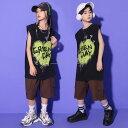字母柄 ハートロゴ ファッション ジャズダンス 夏 半袖 ジーンズ HIPHOP ストリートダンス キッズダンス コットン tシャツ