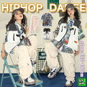 キッズダンス衣装 HIPHOP セットアップ ヒップホップ 子供 トップス へそ出し 無袖 パンツ 長ズボン 女の子 ジャズダンス 練習着 発表会 チアガール(4)
