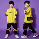 キッズダンス衣装 ヒップホップ 男の子 女の子 韓国子供服 HIPHOP 夏 ジャズダンス ステージ衣装 jazz 練習着 上下セット 半袖 Tシャツ