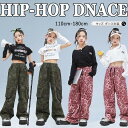 キッズダンス衣装 HIPHOP セットアップ ヒップホップ 子供 トップス へそ出し 無袖 パンツ 長ズボン 女の子 ジャズダンス 練習着 発表会 チアガール