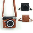 INSTAX Square SQ40 ケース カバー ショルダーストラップ付き PUレザー レディース 肩掛け カメラバッグ カメラケース FUJIFILM イ...