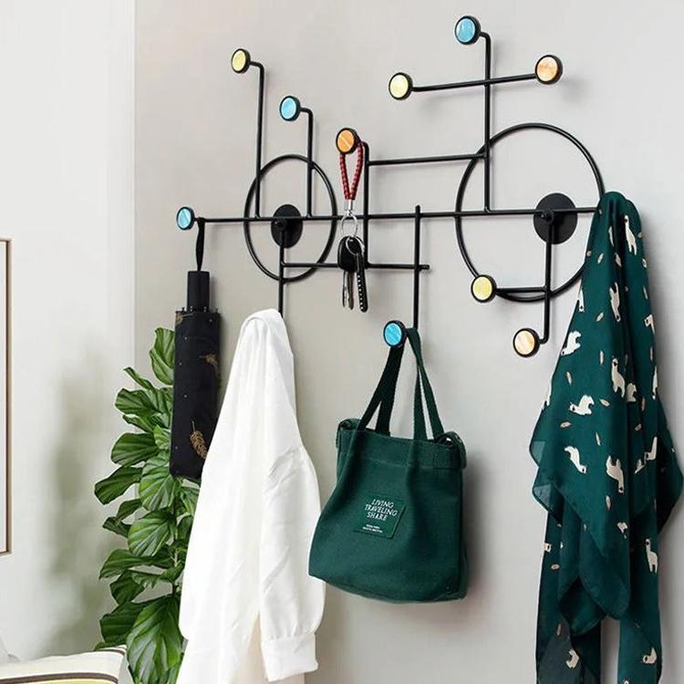 壁掛けハンガー 壁掛けフック ハンガーラック ハンガー コートハンガー ウォールハンガー ウォールラック ウォールシェルフ 簡単取付 壁面収納