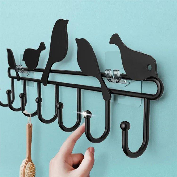 壁掛けハンガー 壁掛けフック ハンガーラック ハンガー コートハンガー ウォールハンガー ウォールラック ウォールシェルフ 簡単取付 壁面収納