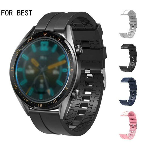 Huawei Watch GT/Watch GT 2 46mm 交換バンド シリコンのソフトバンド ファーウェイウォッチ GT 2 46mm 交換リストバンド おすすめ Huawei Watch GT/Watch GT 2 46mm 交換バンド シリコンのソフトバンド ファーウェイウォッチ GT 2 46mm 交換リストバンド おすすめ
