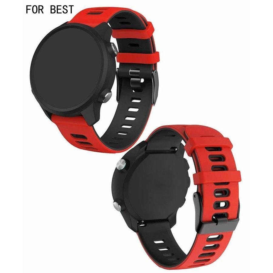 Xiaomi Mi Watch ベルト バンド シリコン 22mm バイカラー 交換ベルト 替えバンド Quick Release Sports クイックリリースバンド シンプル おすすめ 交換バンド