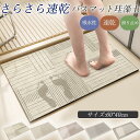 バスマット 珪藻土 40×60cm ソフト 吸水 速乾 洗える 足拭き お風呂 水切り マット キッチン お手入れ簡単 浴室 キッズ 洗面台