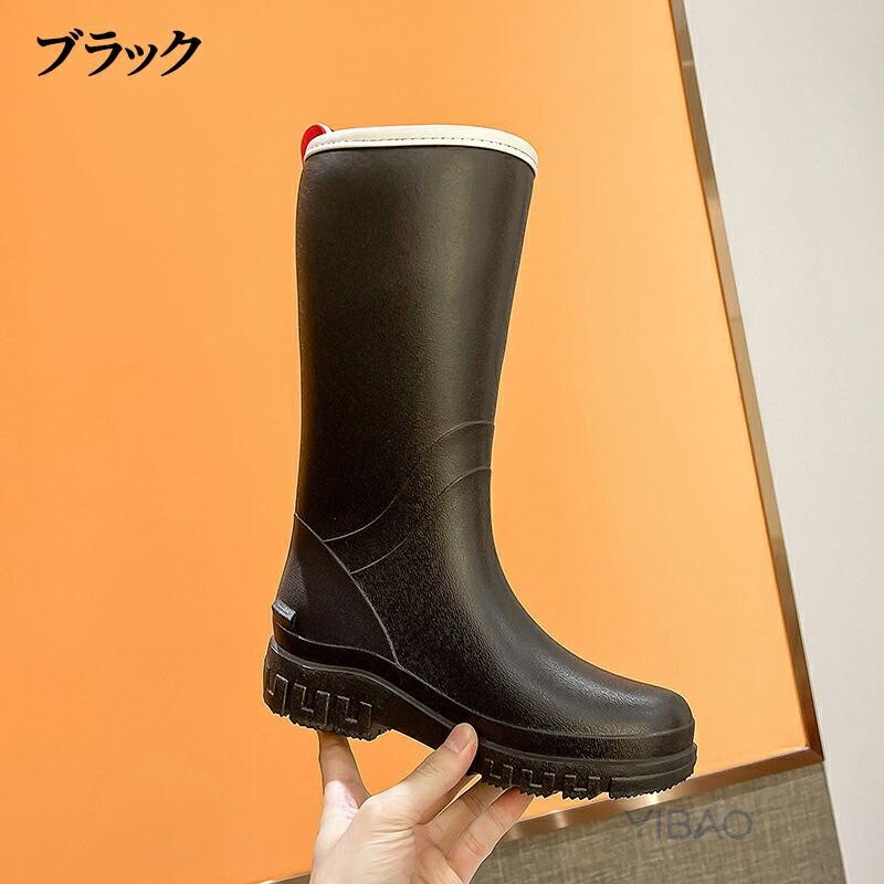 レインブーツ レインシューズ 長靴 レディース 靴 雨 梅雨 台風 対策 雪 おしゃれ ブーツ ミドル丈 防水 梅雨 台風対策 アウトドア 防滑 農作業 ガーデニング — vista 2
