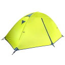 二重層 テント 1人用 アウトドア 防災用 キャンプ用品 3シーズン 登山テント 撥水加工 軽量 設営簡単 4色選択可能 (グリーン)(4)
