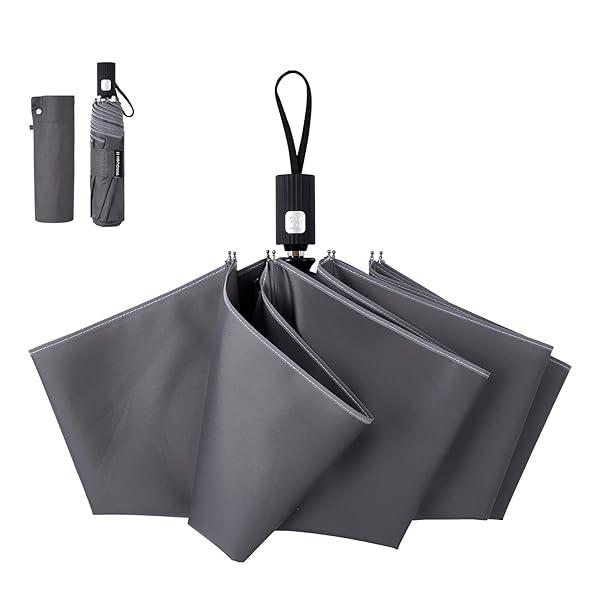 折りたたみ傘 ワンタッチ 自動開閉 メンズ 260g超軽量 8本骨自動開閉 折り畳み傘 おりたたみ メンズ レディース 折りたたみ傘 ワンタッ 撥水速乾 耐強風 男女兼用 携帯しやすい (ダークグレー)