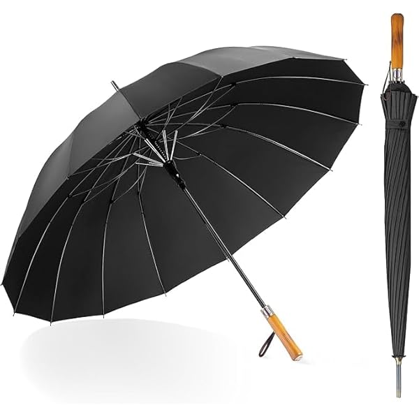 長傘 ゴルフ傘 メンズ 雨傘 おしゃれ 大きい 16本骨 親骨60cm 雨傘 日傘 ワンタッチ 【晴雨兼用・ 遮光..