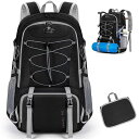リュック メンズ 折りたたみ 40L 登山リュック 大容量 軽量 バックパック アウトドア 山登り リュックサック 防災 釣り キャンプ 旅行バッグ ブラック